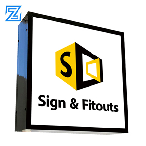 Tùy Chỉnh LED Quảng Cáo Hộp Đèn Đăng Vuông Hình Dạng Đôi Mặt Luminous <span class=keywords><strong>Lightbox</strong></span> Acrylic Panel Khung Nhôm Cho Cửa Hàng - Product Image 6