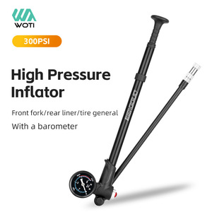Pompe à vélo haute pression Yueli 300 PSI avec baromètre pour gonflage des pneus et des fourches - Product Image 1