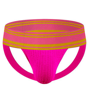 Homens Roupa Interior 4.5cm Cintura Listrada Jockstrap Sexy Urso Jockstrap Cor Sólida Baixa Cintura Algodão Sexy Gay <span class=keywords><strong>Men</strong></span> Jockstrap - Product Image 6