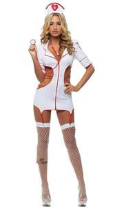 Ecoparty Sexy <span class=keywords><strong>Costume</strong></span> da infermiera costumi erotici Sexy biancheria da cameriera - Product Image 3
