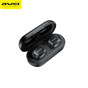 2023 Awei OEM Customized High Quality Bluetooth Earbuds T13Pro IPX6 Type-c Fast Charge Earphone Wireless Custom Logo