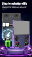 Nouvelles consoles de jeux portables R36 Ultra X, écran IPS de 4,5 pouces, système Linux 3000 mAh, console de jeux vidéo classique de 64 Go pour enfants