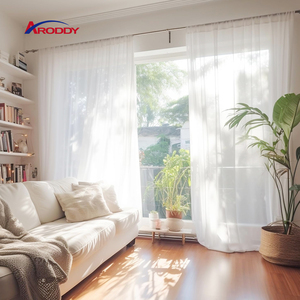 ARODDY Fournisseur Fortune 500 Rideau en voile de polyester élégant et robuste, sur mesure, à drapage souple, pour usage commercial - Product Image 1