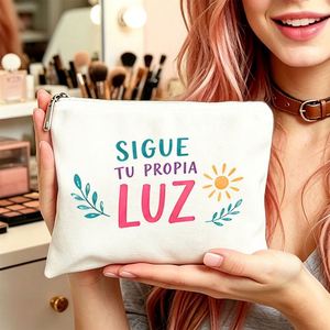 Sac cadeau pour femmes, trousse de maquillage avec slogan inspirant pour maman, filles, amies, adolescentes, cadeaux idéaux pour les voyages, les anniversaires, l'usage quotidien - Product Image 2