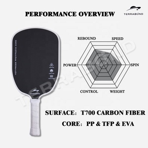 ไม้พายพิคเคิลบอล Terrabond T700 คาร์บอนไฟเบอร์ Gen 4 แกนกลางแบบ Hot Press ขึ้นรูปชิ้นเดียว ขนาด 16 มม. 40 รู พับได้ ขายตรงจากโรงงาน - Product Image 2