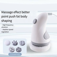 Masseur électrique portable anti-cellulite Healthpal, machine de sculpture corporelle vibrante, amincissante, à main, avec coussinets lavables et masseur