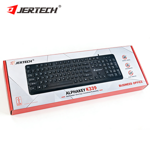 JERTECH K339 Tactile Sensation of Laptop Silent Quiet Rounded Keycaps <b>USB</b> OEM Wired Computer English and Russian Keyboard Silent - Product Image 4