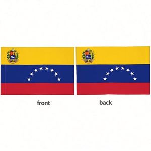 Wholesale Polyester Venezuela Venezuelan Car Windows Flags <b>Banner</b> 12x18 INCHES with Flexible Plastic Stick for Vehicle Decor - Product Image 3