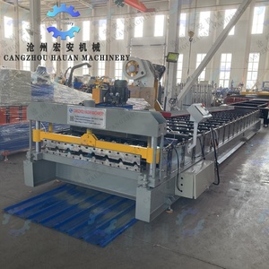 เครื่องผลิตกระเบื้องหลังคาเหล็กเคลือบสีกันลมพายุไต้ฝุ่นแบบอัตโนมัติเต็มรูปแบบ - Product Image 4