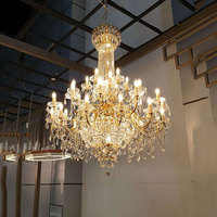 Lustre Européen en Cristal, Luminaire Suspendu pour Villa, Bâtiment Duplex, Hall d'Hôtel, Projet de Mosquée, Grand Salon de Luxe