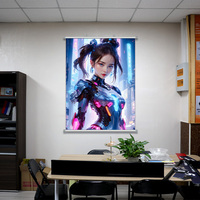 Bannière suspendue personnalisée TongJie, facile à installer, couleur personnalisée, résistante au vent, pour stand commercial, promotion en extérieur