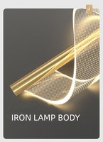 JYLIGHTING Art moderne spirale salon fond de mur pendentif lumière acrylique chambre chevet LED personnalisé escalier lustre