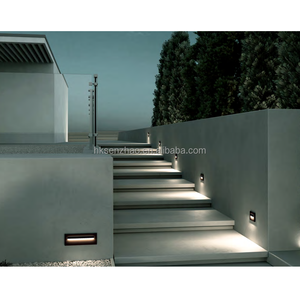 Lámpara de Pared LED Minimalista de Aluminio Negro SENZHAO, para Exteriores, Montaje en Superficie, Disponible para Villas, Patios y Hoteles - Product Image 3