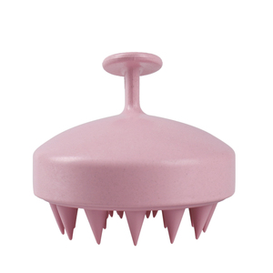 Brosse de massage du cuir chevelu en silicone et paille de blé biodégradable pour stimuler la croissance des cheveux - Product Image 2