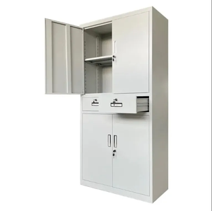 Nhà máy trực tiếp bán kim loại lưu trữ tủ với <span class=keywords><strong>2</strong></span> ngăn kéo đa chức năng 4 cửa thép văn phòng Tủ hồ sơ - Product Image 3