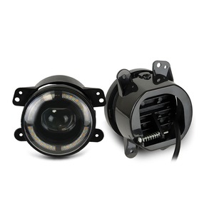 Luces de conducción antiniebla Led para coche de 4 pulgadas, luz de señal de giro amarilla, blanco, blanco, amarillo, Hi Lo DRL para Jeep WranglerJK <span class=keywords><strong>Grand</strong></span> <span class=keywords><strong>Cherokee</strong></span> - Product Image 3