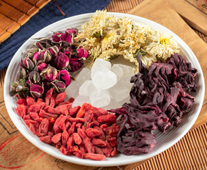 Thé aux fruits et fleurs chinois Hibiscus Dattes rouges Chrysanthème Goji Berry Beauté <span class=keywords><strong>D</strong></span>étox Libération Thé aux herbes - Product Image 4