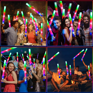 แท่งไฟนีออนโฟม LED 3 สี รูปทรงกรวย กระพริบได้ สำหรับงานแต่งงาน วันเกิด คอนเสิร์ต ปาร์ตี้ฮาโลวีน จำนวนมาก - Product Image 5