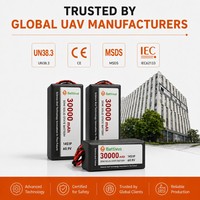 Batterie à semi-conducteurs longue durée 12S 14S, série 12Ah-30Ah 52.2V 60.9V, haute tension, pour drones commerciaux de cartographie et VTOL