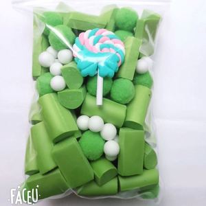 Venta al por mayor de accesorios de arcilla DIY para slime, tiras de espuma, cuentas, bolas, resina, dulces, juguetes de modelado coloridos con empaque en bolsa para jugar - Product Image 6