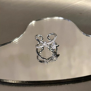 Anillos de circonita con diseño de estrella y cruz de temperamento único para mujer, anillo de dedo sencillo con apertura, accesorios de joyería - Product Image 5