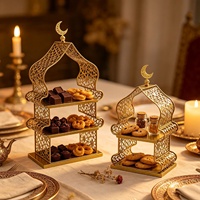 Support à gâteaux multi-niveaux en fer creux, présentoir à desserts, support à cupcakes en métal, centre de table pour mariage, fête, décoration de la maison, ornement