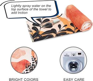 طباعة مخصصة فاخرة ماصة عرق مايكروفايبر فتل صالة الألعاب الرياضية الطباعة النساء اليوغا منشفة الشاطئ حصيرة - Product Image 2