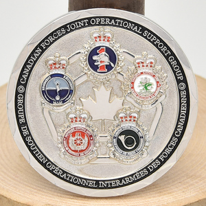 Moneda Conmemorativa Personalizada al por Mayor del 10º Aniversario de Canadá, de Doble Cara, Esmaltada, de Aleación de Zinc - Product Image 4