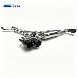 High Flow Performance Exhaust for BMW F95 X5M F96 X6M S68 4.4T V8 304 Stainless Steel Valved Muffler <b>Polished</b> Finish Direct Fit - Product Image 4