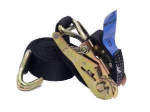 PROVINA 100% Polyester 1 ", 1.5", 2 "; BS 450-5000kg Sangle à cliquet noire pour voiture avec crochet en" J "pour sangle d'arrimage - Product Image 3