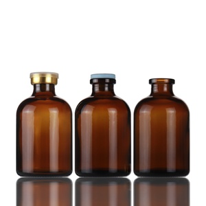 Flaconcino di vetro spesso ambrato di alta qualità da 50ml con tappo in gomma <span class=keywords><strong>per</strong></span> medicina - Product Image 6