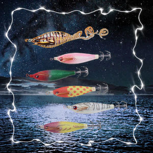 SquidDuke 80mm 5.5g Esca Artificiale Luminosa EGI con Amo Stampato in ABS per Pesca di Gamberi di Legno e <span class=keywords><strong>Seppie</strong></span> - Product Image 4