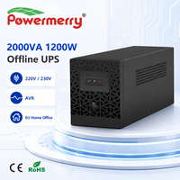 UPS Fuera de Línea de 2000VA 1200W, 220V 230V Monofásico con AVR y Batería de Plomo-Ácido Integrada para Respaldo de Computadora y Router de Oficina, UE