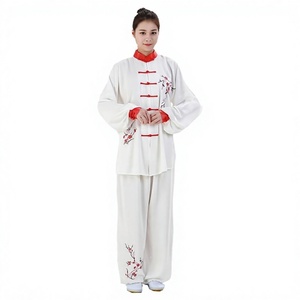 Custom Design Low MOQ 100% Cotton Kung Fu Uniform Art Team Wear Lightweight Custom Colors & Logo High Quality Set For Sale - Product Image 1