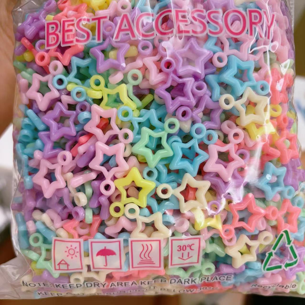 Perles à gros trous 2 étoiles