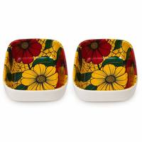 Witte vierkante melamine kommen in diverse maten (breukvast)