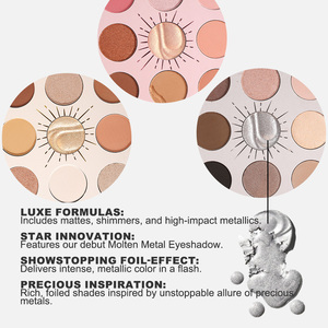 Paleta de Sombras de Ojos con Brillo Natural, Vegana, Mate, Personalizada, Colorida, Rica, con Destellos Metálicos - Product Image 3