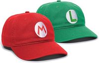Topi Baseball Novelty Super Bros Dewasa Merah Hijau 100% Katun, Pinggiran Melengkung, Bordir Figur Anime, Perlengkapan Mario
