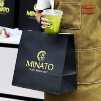 Großhandel Custom Logo Kraft Papiertüten Fast Food Takeaway Verpackung für Burger Pizza Sushi für Restaurant Lieferung