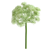 Fleur artificielle en dentelle, plante artificielle moderne minimaliste en forme d'oignon vert, fleur en dentelle en mousse pour arrangement et décoration de mariage