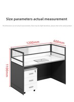 Poste de travail modulaire pour 2/4/6 personnes, mobilier de bureau, table de bureau, cloison de bureau, bureau de direction, cloisons de bureau en forme de L