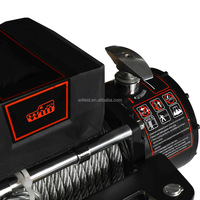 Treuil électrique cabestan 12v 24v avec câble HUTZ 12,000lbs 9,500lbs 4wd treuil tout terrain WIN12000F01E WIN9500F01E treuil électrique 4x4
