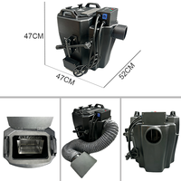 Machine à brouillard de glace carbonique métallique 6000W AC 110-220V avec contrôle manuel et DMX 2 canaux pour effets de scène de mariage, couverture de 250m²