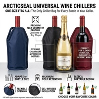Sinowin Gel sac de glace isolation froide rapide sac à vin refroidisseur de vin manchon pour Camping randonnée