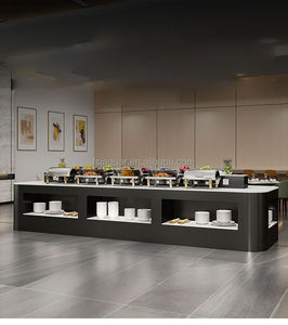Commercial Double-Sided Insulated Buffet <strong>Table</strong> for Fast Food Serving Industrial Design for Hotels Restaurants <strong>Canteens</strong> Dining - Product Image 6