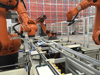 Bras robotisé entièrement automatique personnalisé, bras mécanique 4-6 axes, robot de palettisation et de manutention