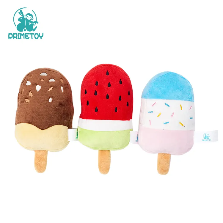 3D Hoạt Hình Thực Phẩm Hình Kem Gối Dễ Thương Plush Ice Cream Nhồi Bông Đồ Chơi