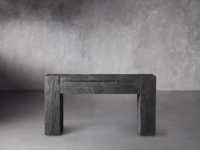 Meuble d'entrée design unique haut de gamme console en bois noire moderne