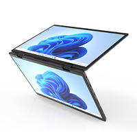 Ordinateur portable 14+14 pouces avec écran tactile IPS, livraison directe, 16 Go + 512 Go, fin et portable, Intel Celeron N95, ordinateur portable professionnel