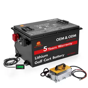 OEM ODM 36V 48V 60V 72v高尔夫球车锂电池72Ah 105Ah 160Ah电动高尔夫球车锂电池
